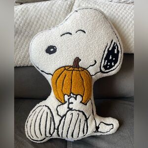 NWT | Peanuts Snoopy Halloween Pillow Pumpkin 2024 Sherpa New Rare HTF Decor